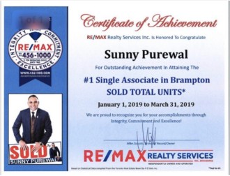 Ranked # 1 Realtor in Brampton 