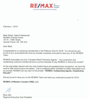 2018 REMAX Platinum Club