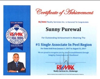 Ranked #1 Realtor in peel Region 