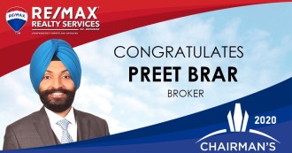 Re/Max Chairman's Club Award 2020