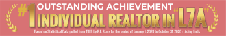 No.1 Individual Realtor In L7A Postal Code Award